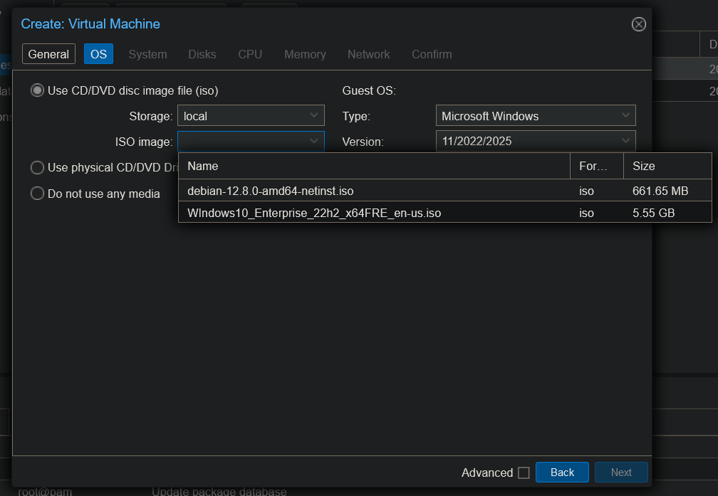 ProxmoxVM Setup 01
